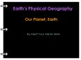 Earths Physical Geography