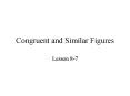Congruent and Similar Figures