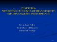 CHAPTER 10: MEASURING OUTCOMES OF BRAND EQUITY: CAPURING MARKET PERFORMANCE