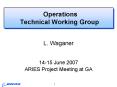 Operations Technical Working Group