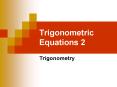 Trigonometric Equations 2