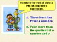 The key steps of creating  an algebraic model: