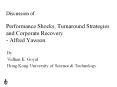 Discussion of Performance Shocks, Turnaround Strategies and Corporate Recovery - Alfred Yawson