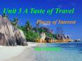 Unit 3 A Taste of Travel