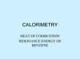 CALORIMETRY