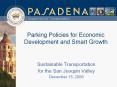Parking Policies for Economic Development and Smart Growth