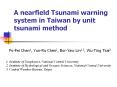 A nearfield Tsunami warning system in Taiwan by unit tsunami method