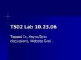 T502 Lab 10'23'06