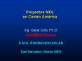 Proyectos MDL en Centro Amrica