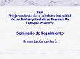 FAO Mejoramiento de la calidad e inocuidad de las Frutas y Hortalizas Frescas: Un Enfoque Prctico