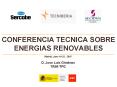CONFERENCIA TECNICA SOBRE ENERGIAS RENOVABLES