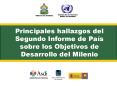 Principales hallazgos del Segundo Informe de Pas sobre los Objetivos de Desarrollo del Milenio
