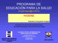 PROGRAMA DE EDUCACIN PARA LA SALUD p r o g r a m a e p s c o m t f ' e s