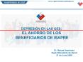 DEPRESIN EN LAS GES: EL AHORRO DE LOS BENEFICIARIOS DE ISAPRE