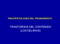 PSICOPATOLOGIA DEL PENSAMIENTO