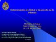 Determinantes de Salud y Desarrollo de la Infancia Ministerio de Salud Taller Calidad de Vida 14 y 1