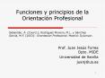 Funciones y principios de la Orientacin Profesional