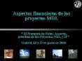 Aspectos financieros de los proyectos MDL