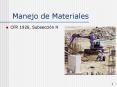 Manejo de Materiales