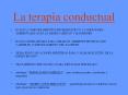 La terapia conductual