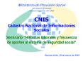 Seminario Historias laborales y frecuencia de aportes al sistema de seguridad social