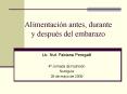 Alimentacin antes, durante y despus del embarazo