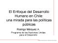 El Enfoque del Desarrollo Humano en Chile: una mirada para las polticas pblicas