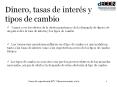 Dinero, tasas de inters y tipos de cambio