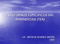 TRASTORNOS ESPECFICOS DEL APRENDIZAJE TEA