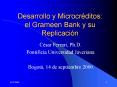 Desarrollo y Microcrditos: el Grameen Bank y su Replicacin
