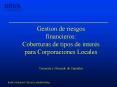Gestion de riesgos financieros: Coberturas de tipos de inters para Corporaciones Locales Tesorera y