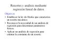 Resortes y anlisis mediante regresin lineal de datos
