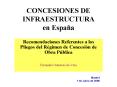 CONCESIONES DE INFRAESTRUCTURA en Espaa