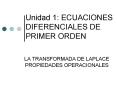 Unidad 1: ECUACIONES DIFERENCIALES DE PRIMER ORDEN