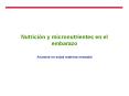 Nutricin y micronutrientes en el embarazo