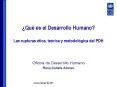 Qu es el Desarrollo Humano Las rupturas tica, terica y metodolgica del PDH