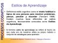 Estilos de Aprendizaje