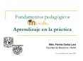 Fundamentos pedaggicos oodle' Aprendizaje en la prctica
