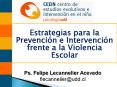 Estrategias para la Prevencin e Intervencin frente a la Violencia Escolar