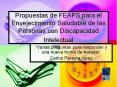 Propuestas de FEAPS para el Envejecimiento Saludable de las Personas con Discapacidad Intelectual
