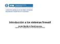 Introduccin a los sistemas firewall