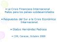 La Crisis Financiera Internacional ' Retos para los pases subdesarrollados