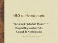 GES en Neonatologa