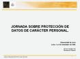 JORNADA SOBRE PROTECCIN DE DATOS DE CARCTER PERSONAL'