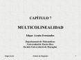 CAPTULO 7 MULTICOLINEALIDAD