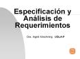 Especificacin y Anlisis de Requerimientos