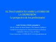 ELTRATAMIENTO AMBULATORIO DE LA DEPRESIN: La perspectiva de los profesionales