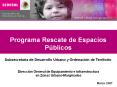 RESCATE DE ESPACIOS PBLICOS