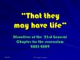 That they may have Life