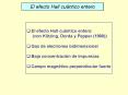 El efecto Hall cuntico entero